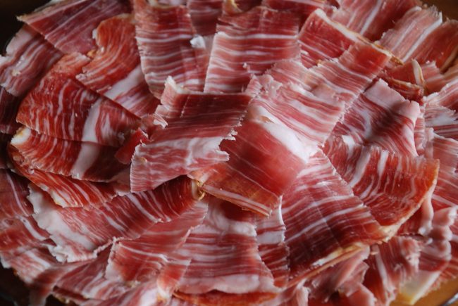 catering para eventos en Valencia - bandeja con jamon