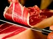 corte de jamón para bodas en Valencia - pieza con cuchillo